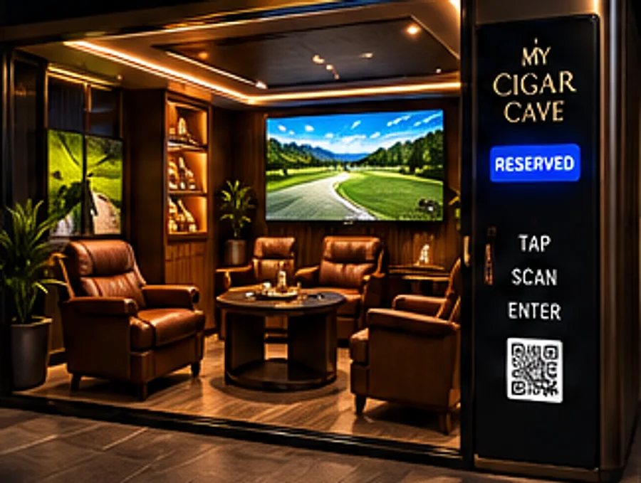Social Cave interior rendering